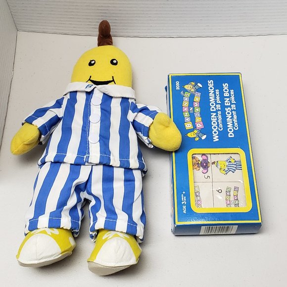 Toys Bananas In Pyjamas Plush Doll Wooden Dominoes Set Poshmark